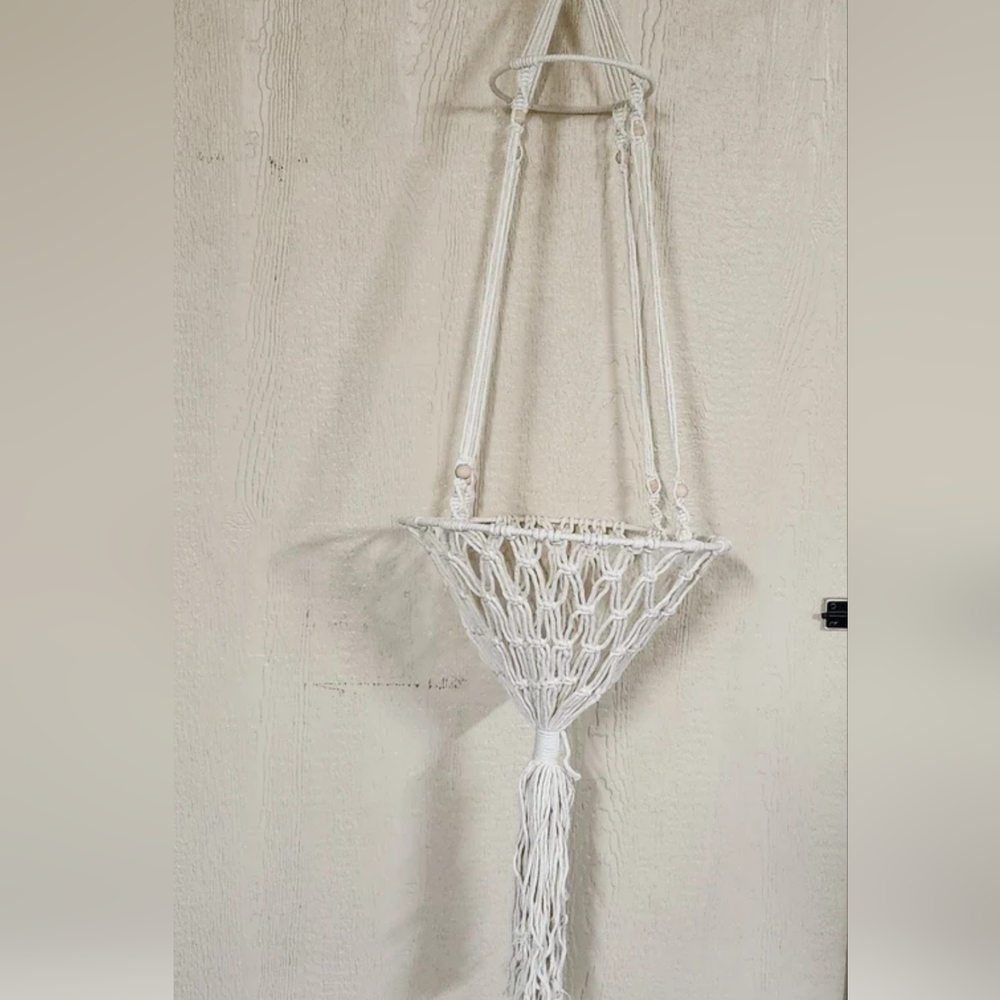 NEW! Macramé Ceiling Mounted Cat Bed for Average Size Cats!